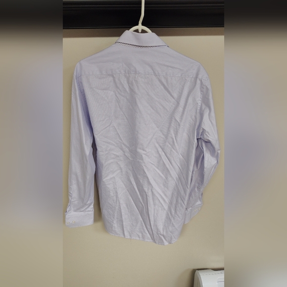 Men's Tailorbyrd Collection Trim Fit Dress Shirt - Size 16 - 34/35 - Picture 3 of 6